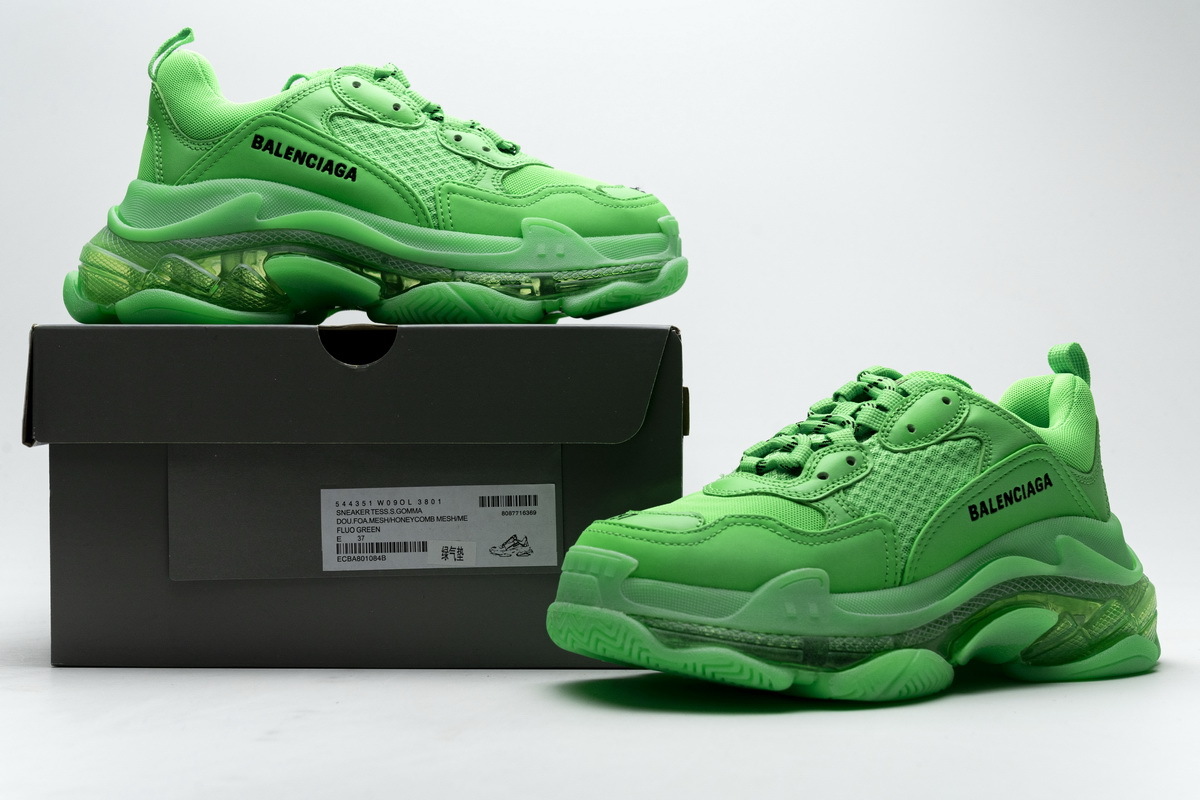   Pkgod Balenciaga Triple S Fluo Green