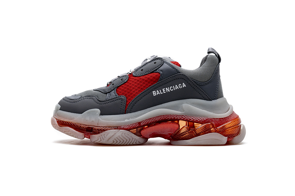 Zafa Wear Balenciaga Triple S Grey Red