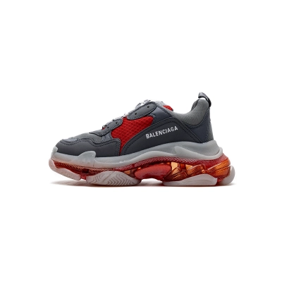 Zafa Wear Balenciaga Triple S Grey Red 01