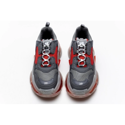 Zafa Wear Balenciaga Triple S Grey Red 02