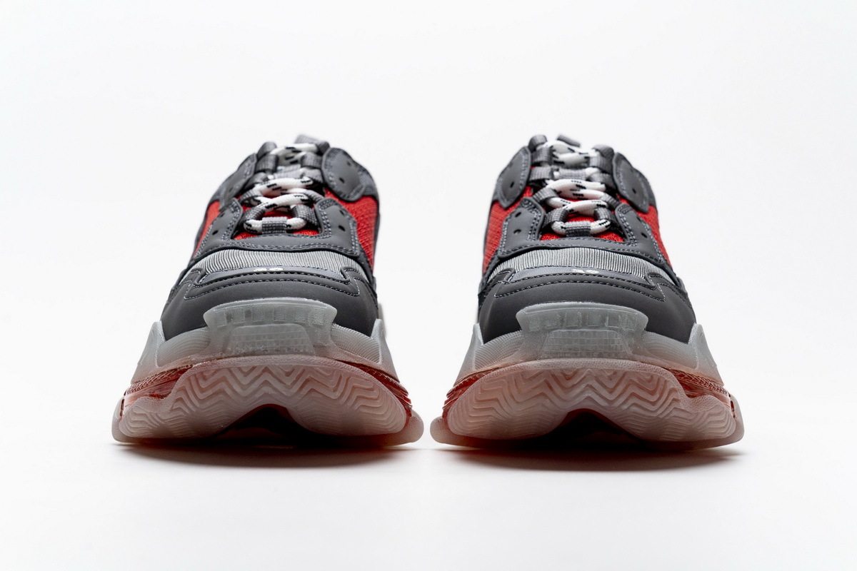 Zafa Wear Balenciaga Triple S Grey Red