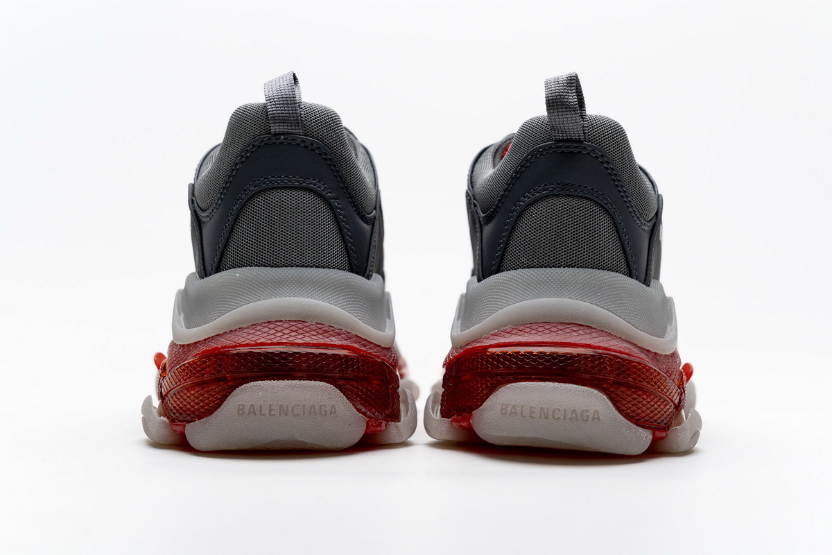 Zafa Wear Balenciaga Triple S Grey Red
