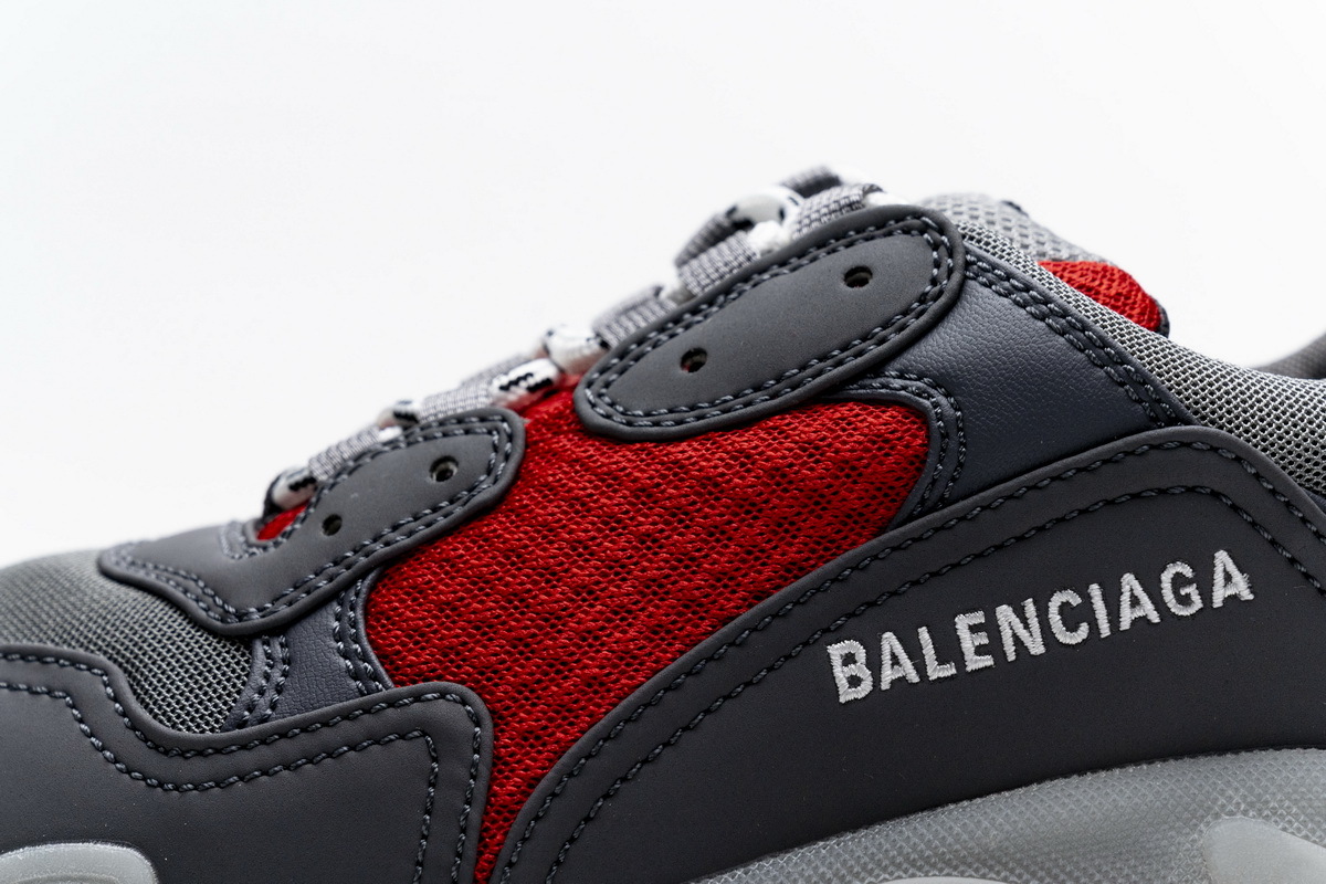 Zafa Wear Balenciaga Triple S Grey Red