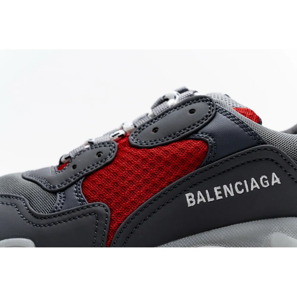 Zafa Wear Balenciaga Triple S Grey Red