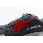 Zafa Wear Balenciaga Triple S Grey Red