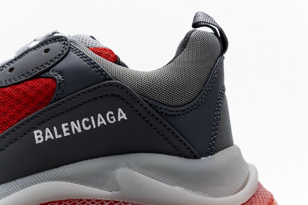 Zafa Wear Balenciaga Triple S Grey Red