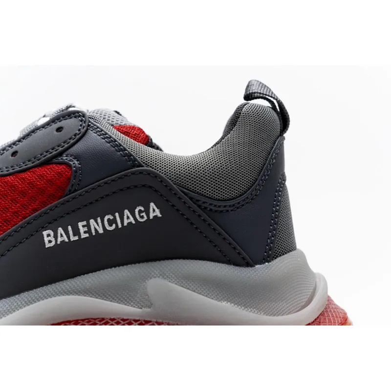 Zafa Wear Balenciaga Triple S Grey Red