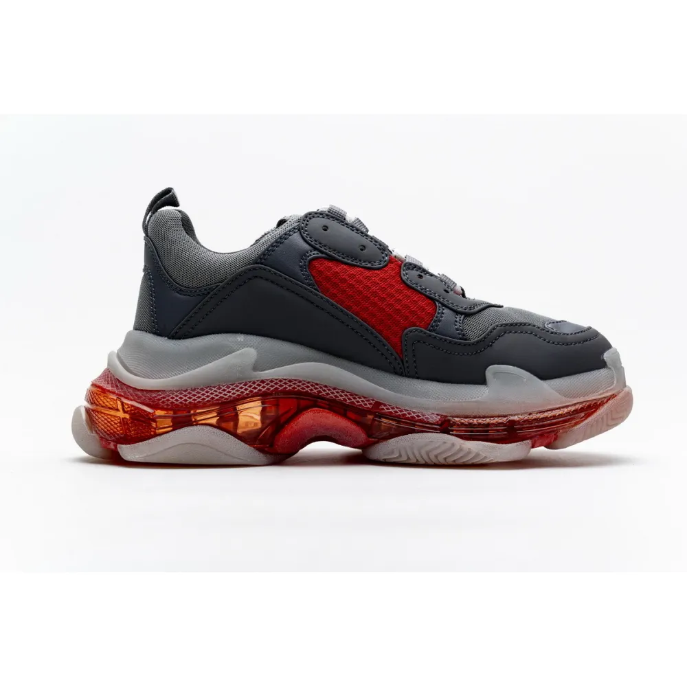 Zafa Wear Balenciaga Triple S Grey Red