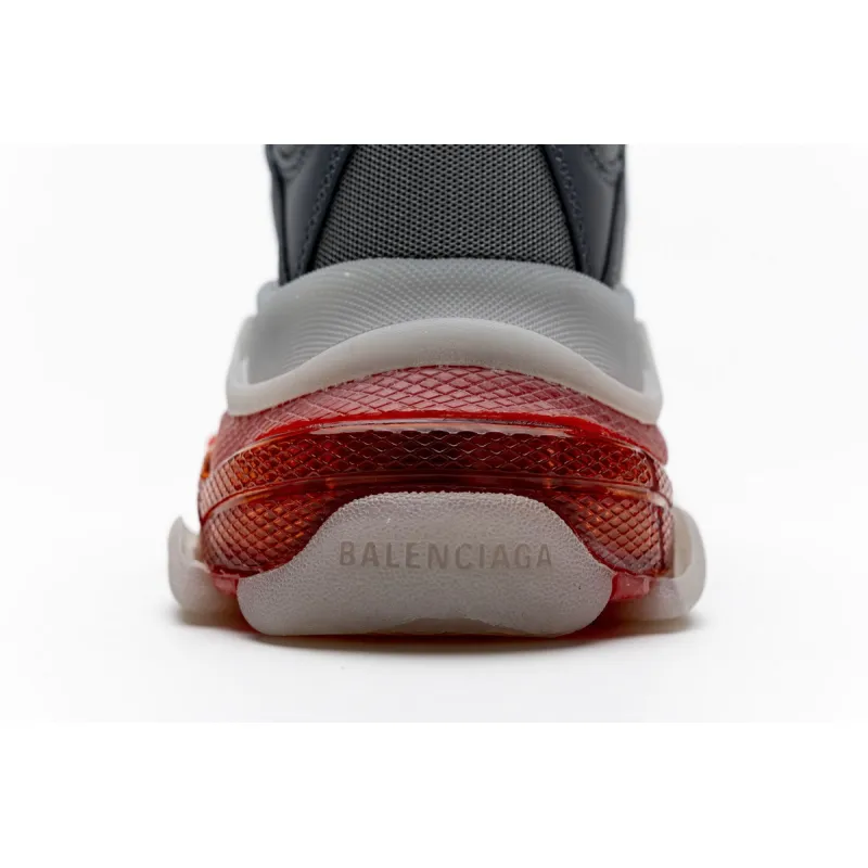 Zafa Wear Balenciaga Triple S Grey Red