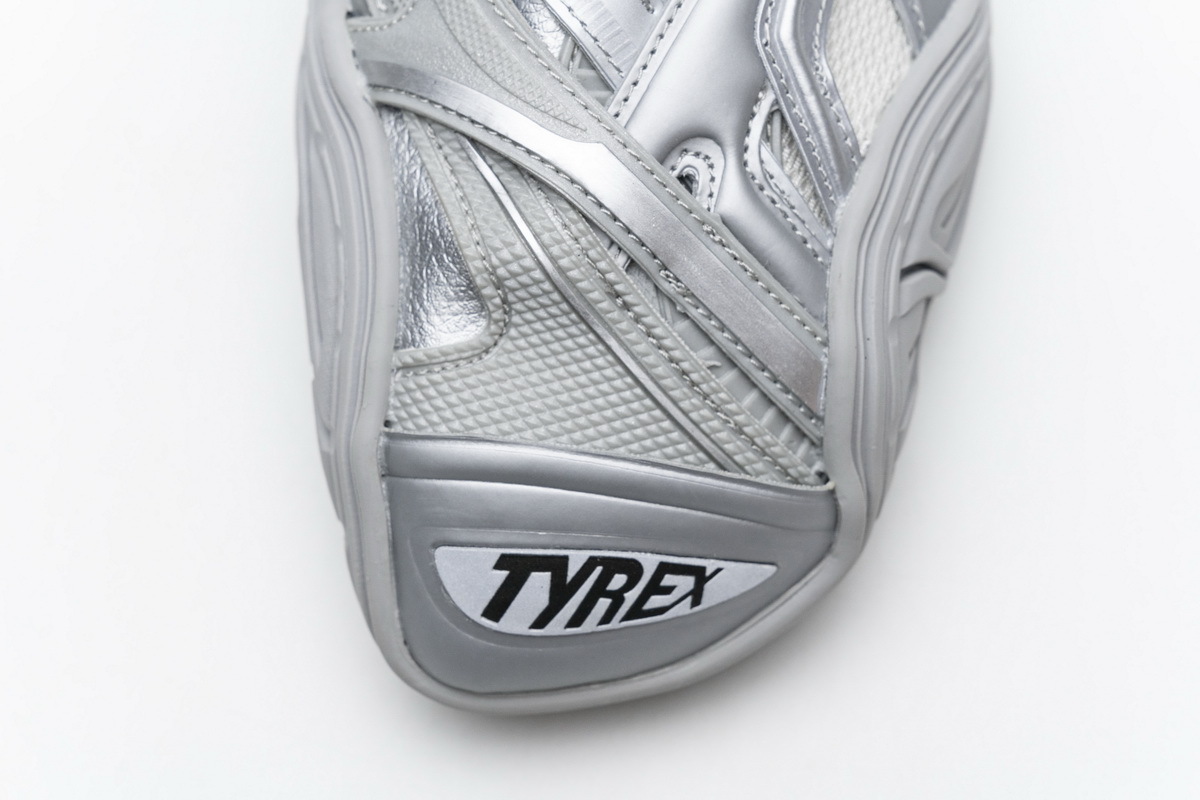 Zafa Wear Balenciaga Tyrex 5.0 Sneaker Silver