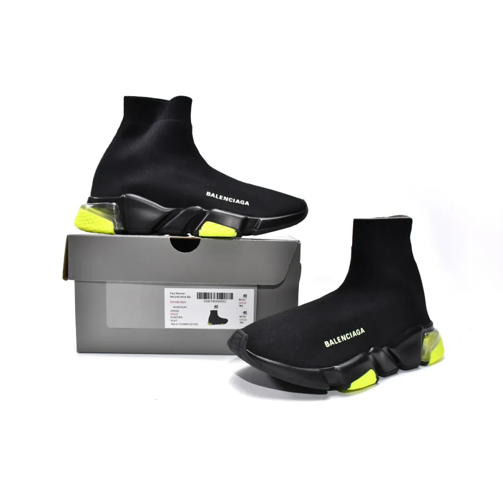 Pkgod  Balenciaga Speed Trainer Black Green