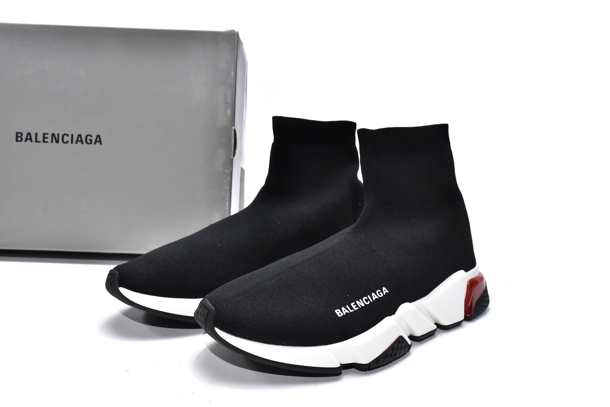Pkgod  Balenciaga Speed Trainer Black Orange