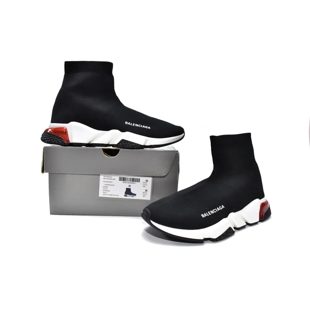 Pkgod  Balenciaga Speed Trainer Black Orange