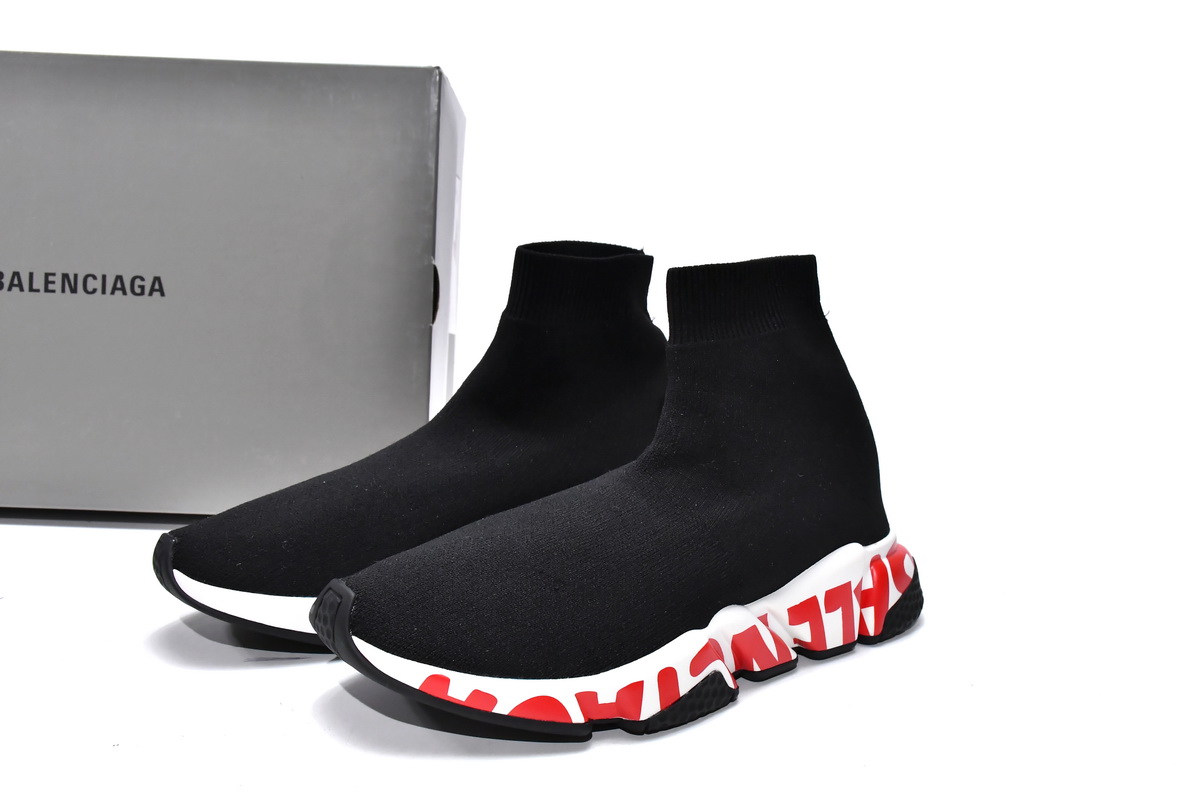Pkgod Balenciaga Speed Black Red