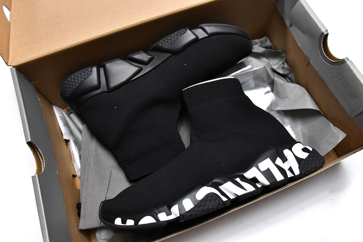Pkgod Balenciaga Speed Black White