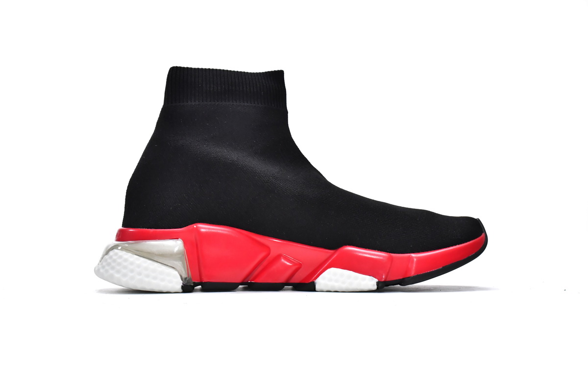 Pkgod Balenciaga Speed Trainer Black Red 2.0