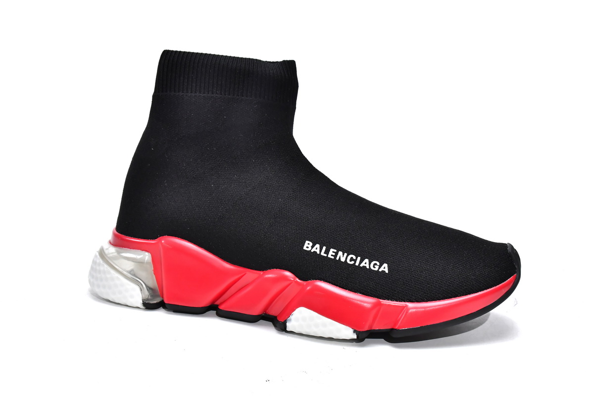 Pkgod Balenciaga Speed Trainer Black Red 2.0