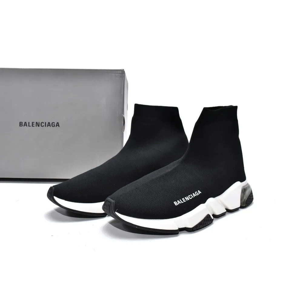 Pkgod Balenciaga Speed Trainer Black White 2.0