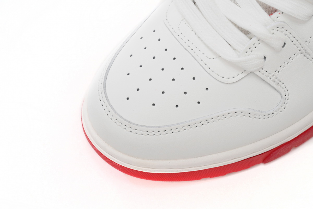 Pkgod OFF-WHITE Out Of Office "OOO" Low Tops White Red