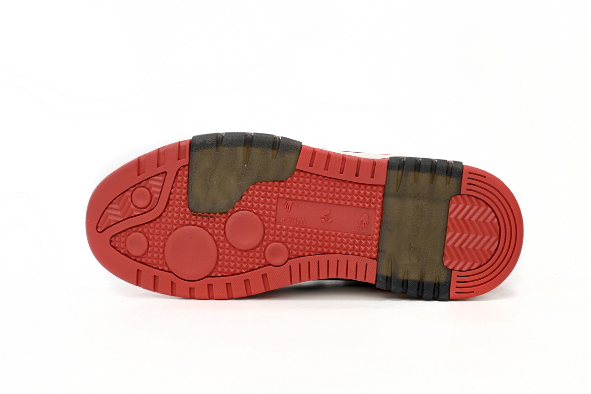 Pkgod OFF-WHITE Out Of Office OOO Low Tops Black White Red