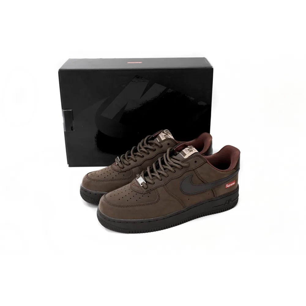 Pkgod Nike Air Force 1 Low Supreme Baroque Brown