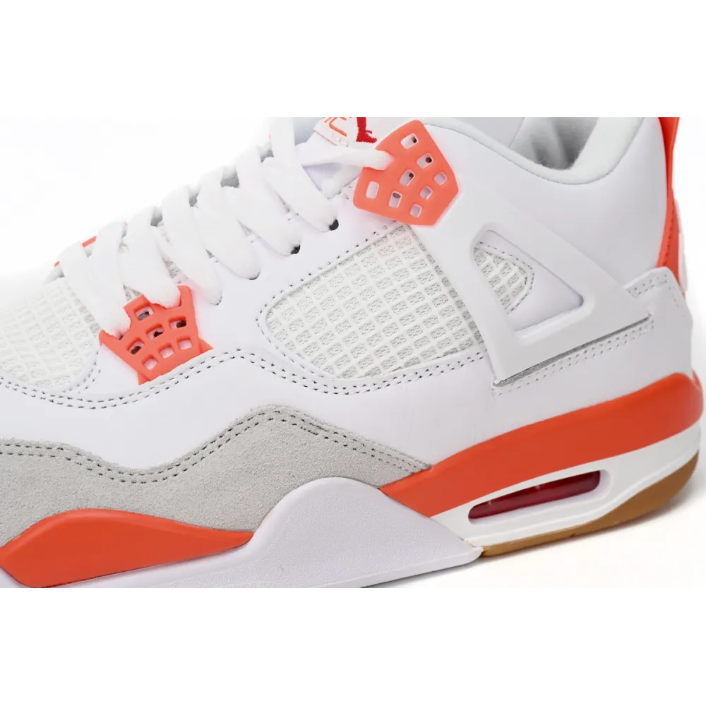 XP Factory Sneakers & Air Jordan 4 White Orange DR5415-108