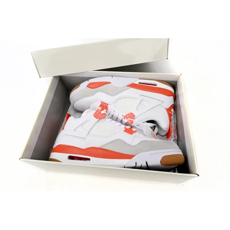 XP Factory Sneakers & Air Jordan 4 White Orange DR5415-108