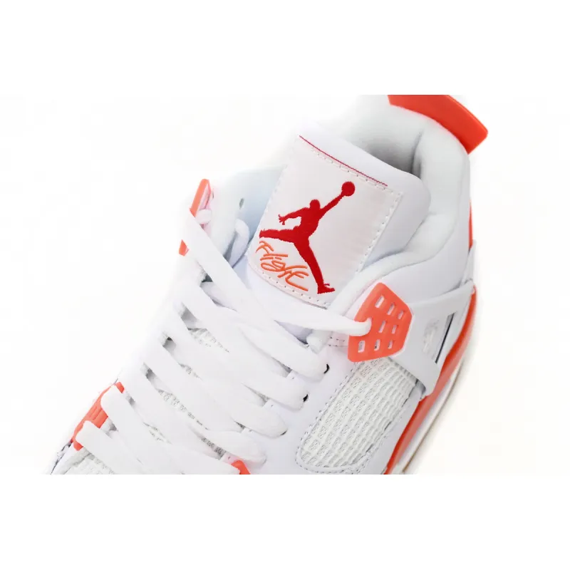 XP Factory Sneakers & Air Jordan 4 White Orange DR5415-108