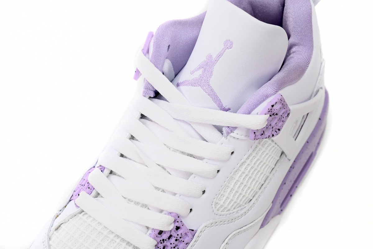 XP Factory Sneakers & Air Jordan 4 White Purple CT8527-115