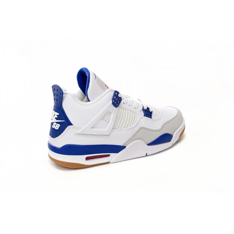 Nike SB x Air Jordan 4 “Sapphire” White Blue - SoleSnk