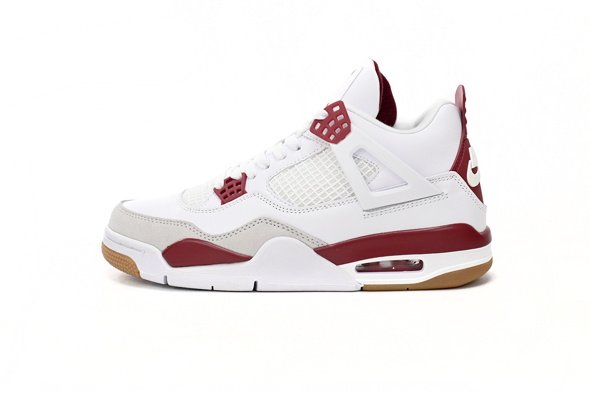 XP Factory Sneakers & Air Nike SB x Air Jordan 4 White Red DR5415-160