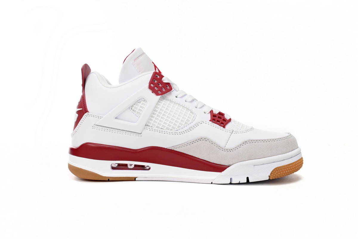    XP Factory Sneakers & Air Nike SB x Air Jordan 4 White Red DR5415-160
