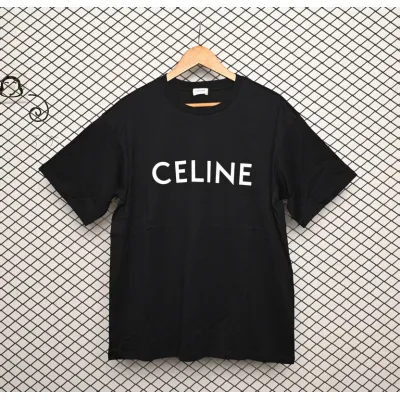 Celine SS22 T-shirt Printed Round Neck Short Sleeve (Free Shipping) 01