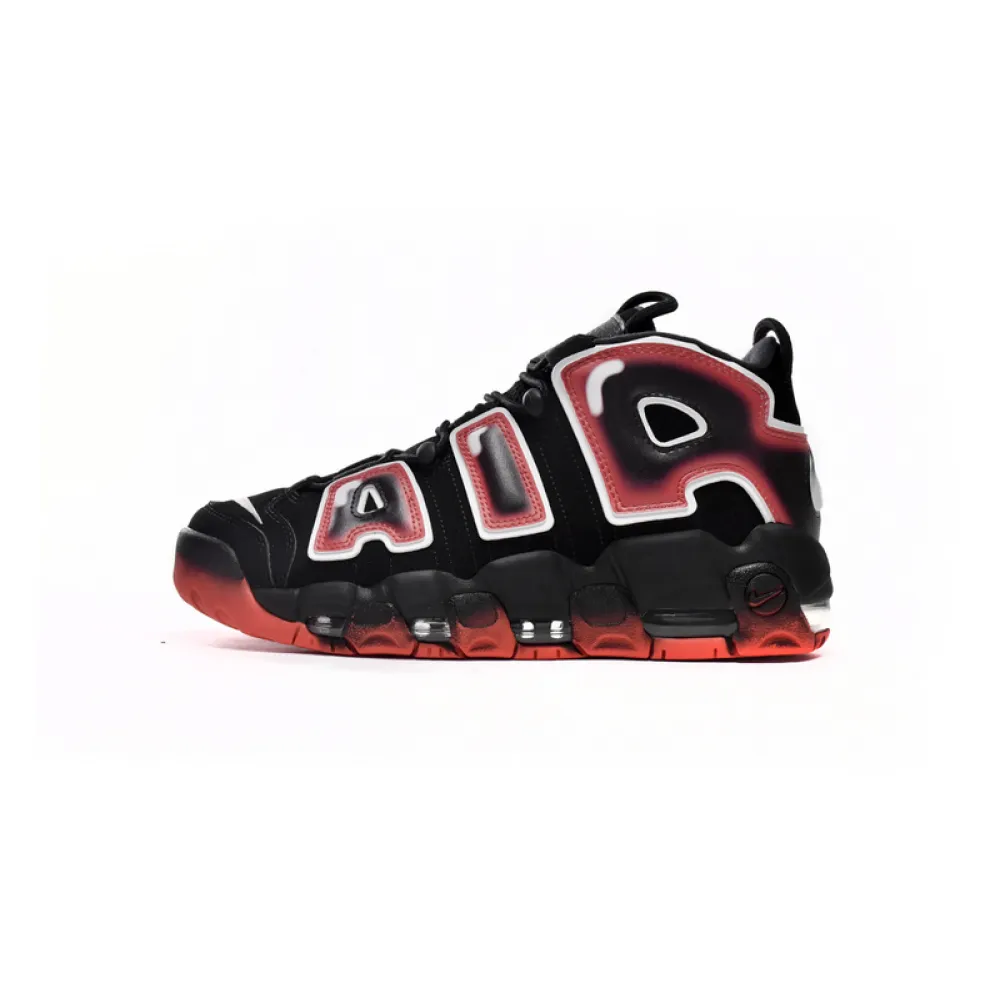 Nike Air More Uptempo Black White Laser Crimson CJ6129-001