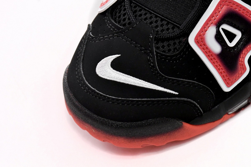 Pkgod Nike Air More Uptempo Black White Laser Crimson
