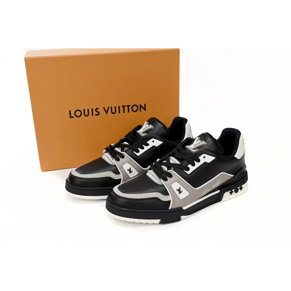 Louis Vuitton LV Trainer Black Grey White