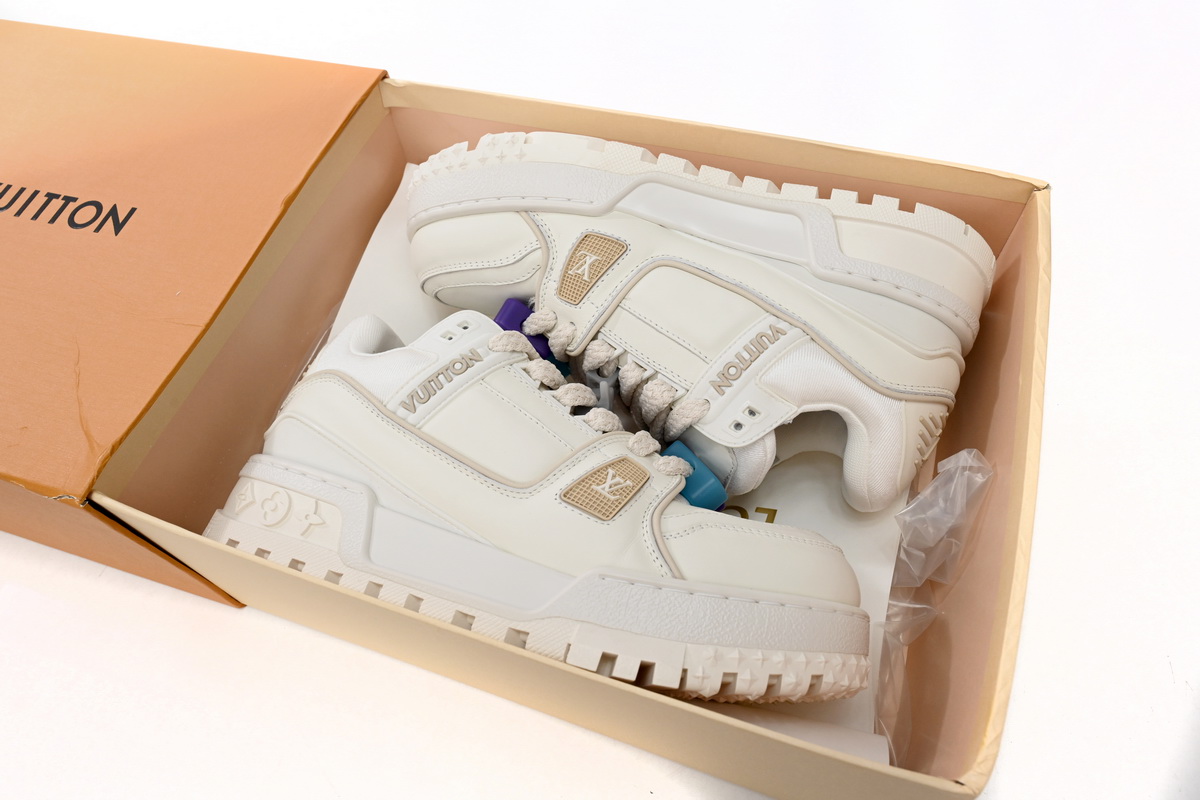 Zafa Wear Louis Vuitton LV Trainer Maxi White