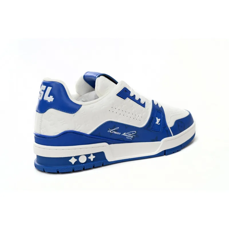 Louis Vuitton Trainer #54 Signature Blue White 1AANEV