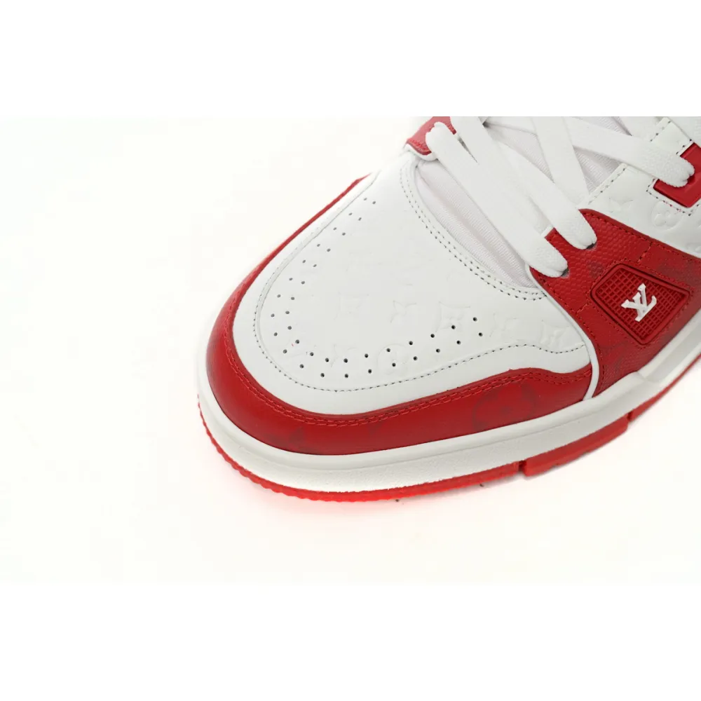 Louis Vuitton Trainer #54 Signature Red White