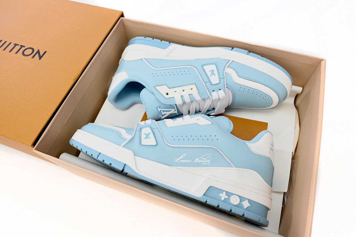 Zafa Wear Louis Vuitton Trainer Baby Blue