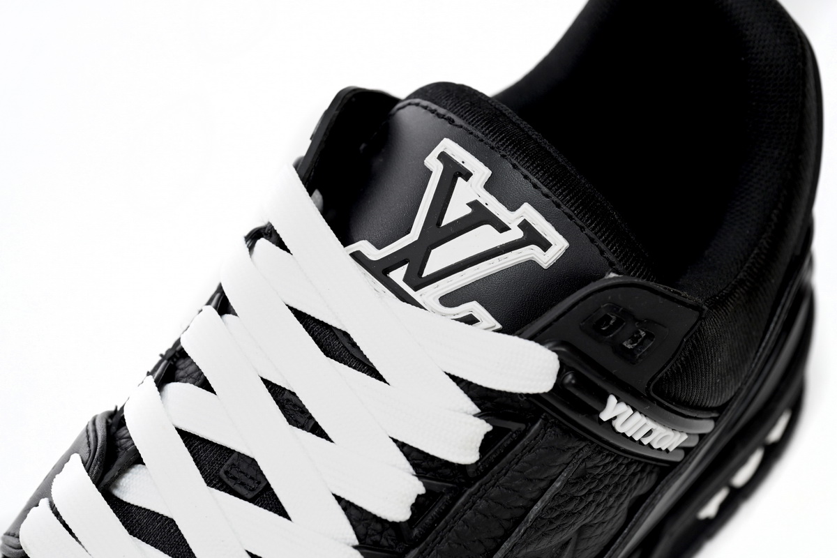 Louis Vuitton Trainer Black Embossed Monogram