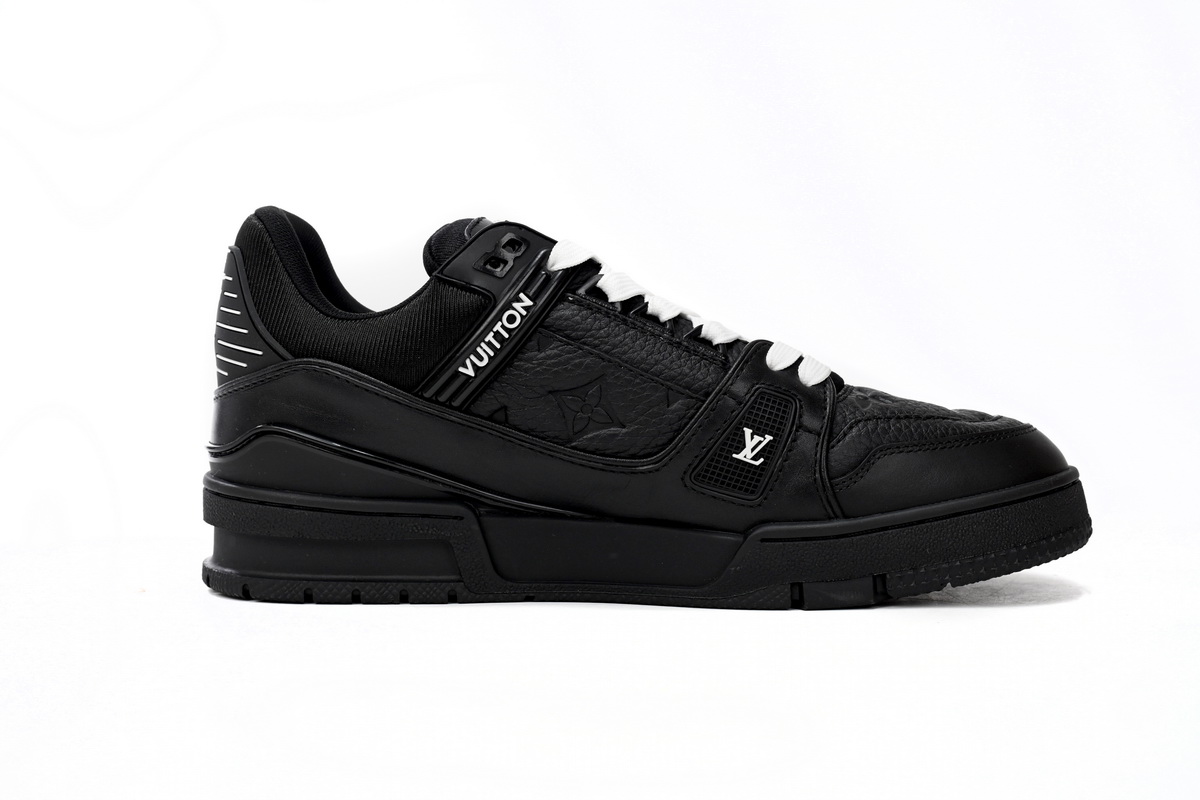Louis Vuitton Trainer Black Embossed Monogram