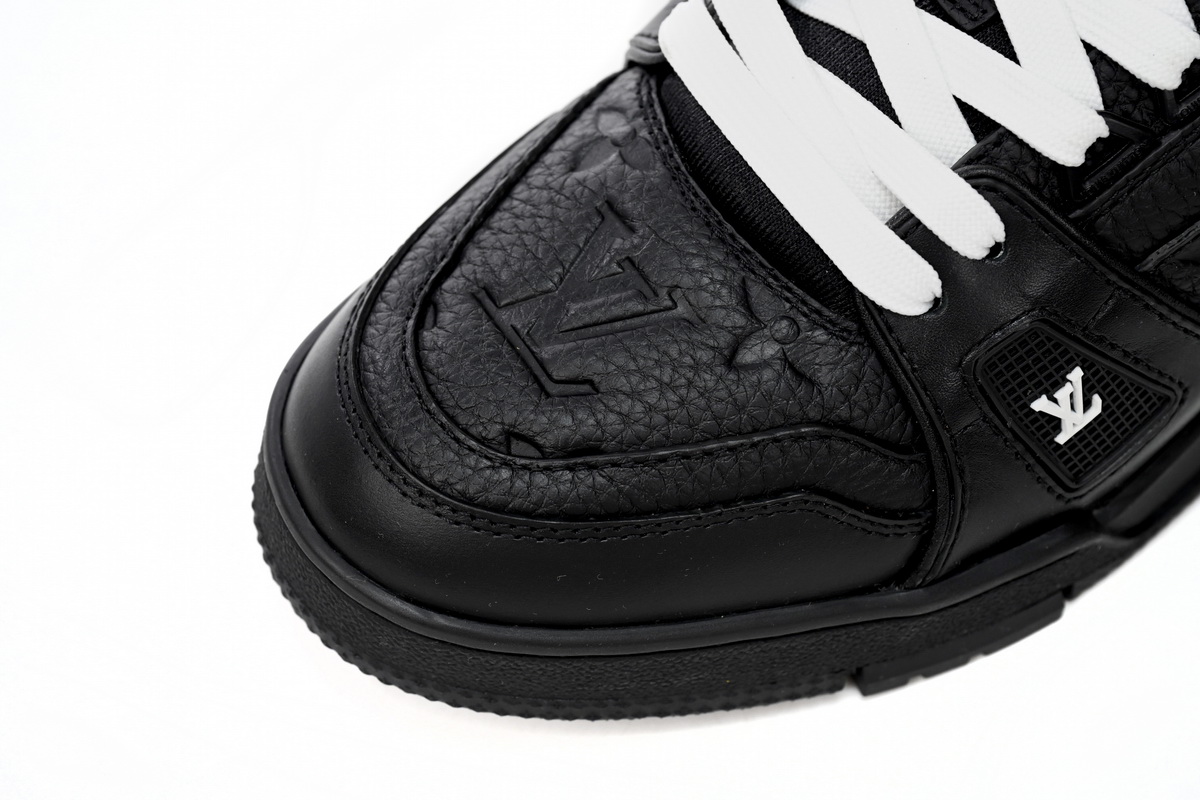 Louis Vuitton Trainer Black Embossed Monogram