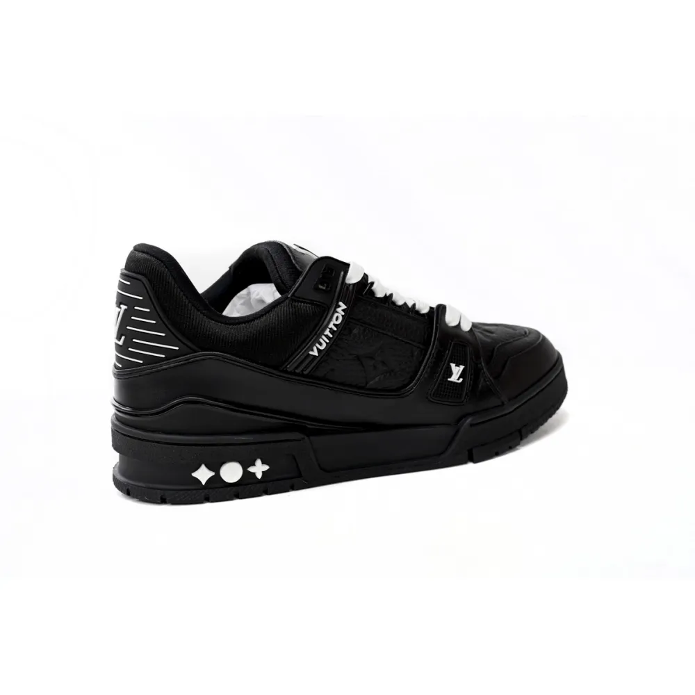 Louis Vuitton Trainer Black Embossed Monogram