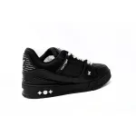 Louis Vuitton Trainer Black Embossed Monogram