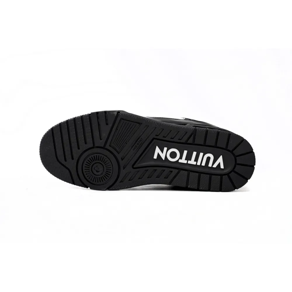 Louis Vuitton Trainer Black Embossed Monogram