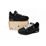 Louis Vuitton Trainer Black Embossed Monogram