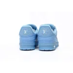 Louis Vuitton Trainer Blue Embossed Monogram