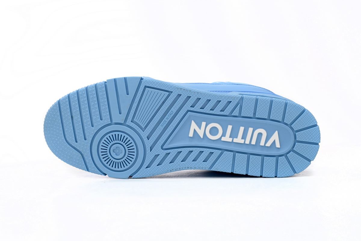 Zafa Wear Louis Vuitton Trainer Blue Embossed Monogram