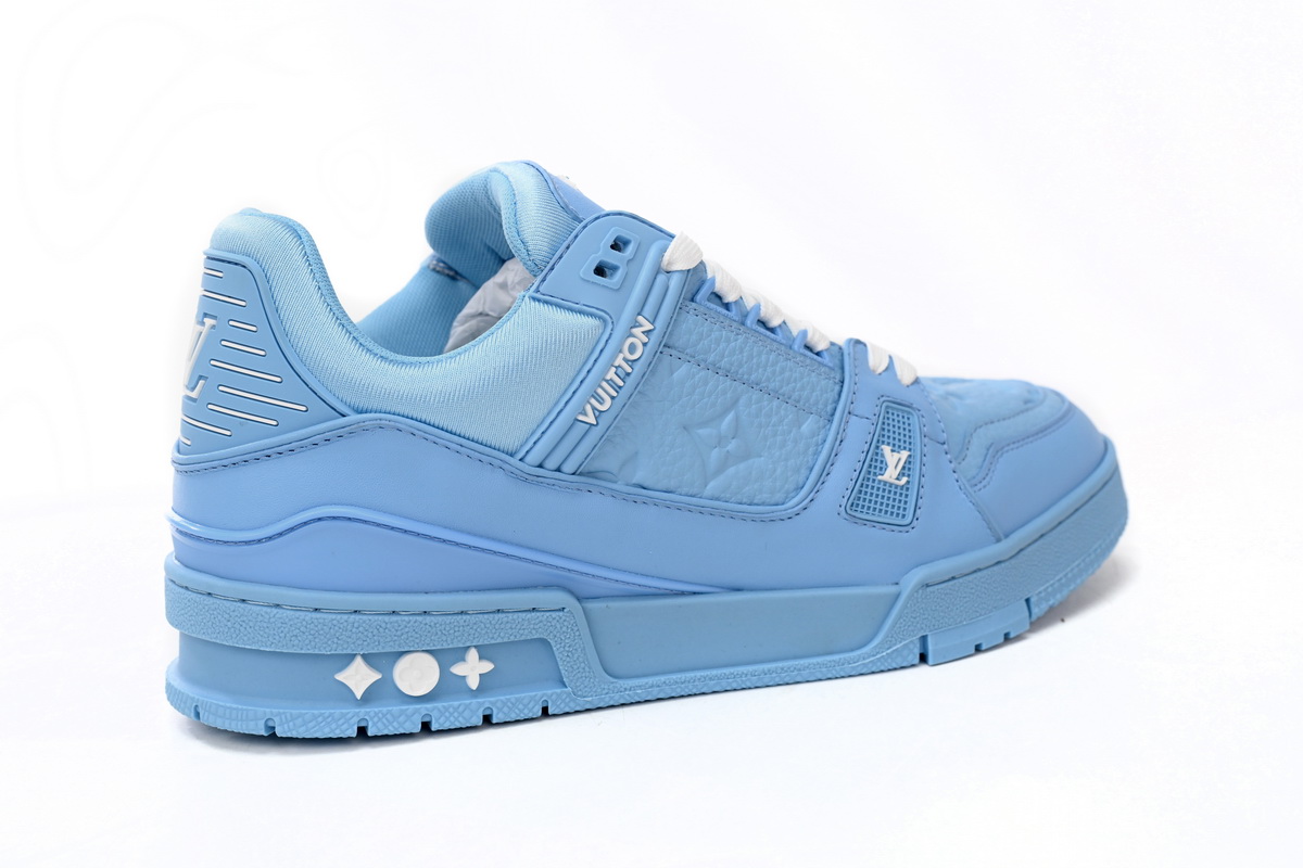 Zafa Wear Louis Vuitton Trainer Blue Embossed Monogram